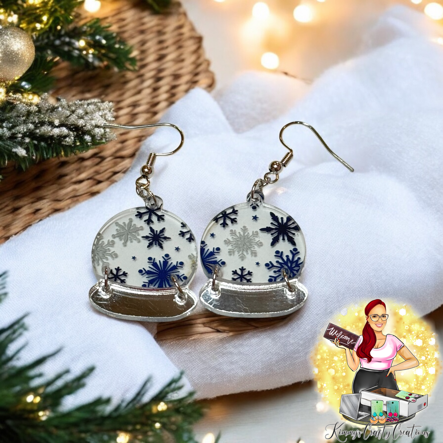 Snow Globe Earrings