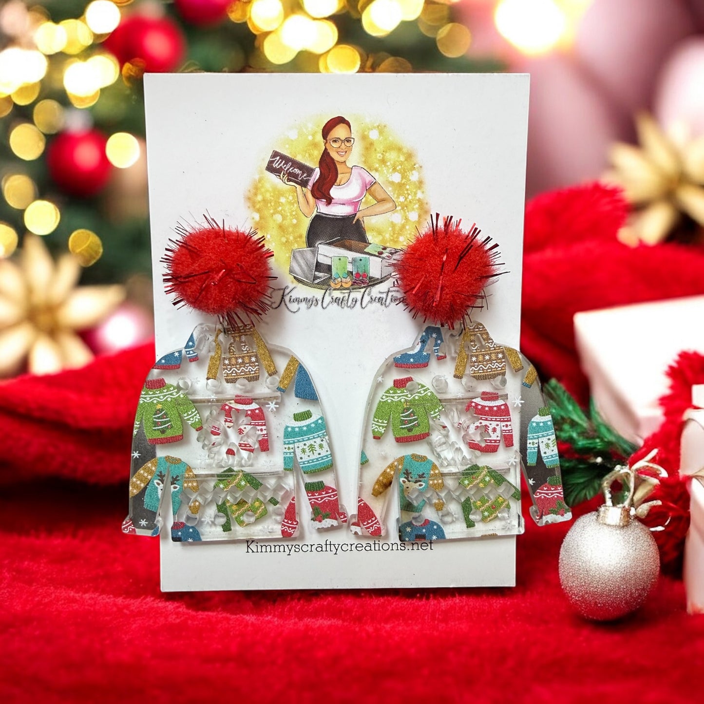 Christmas Ugly Sweater Earrings