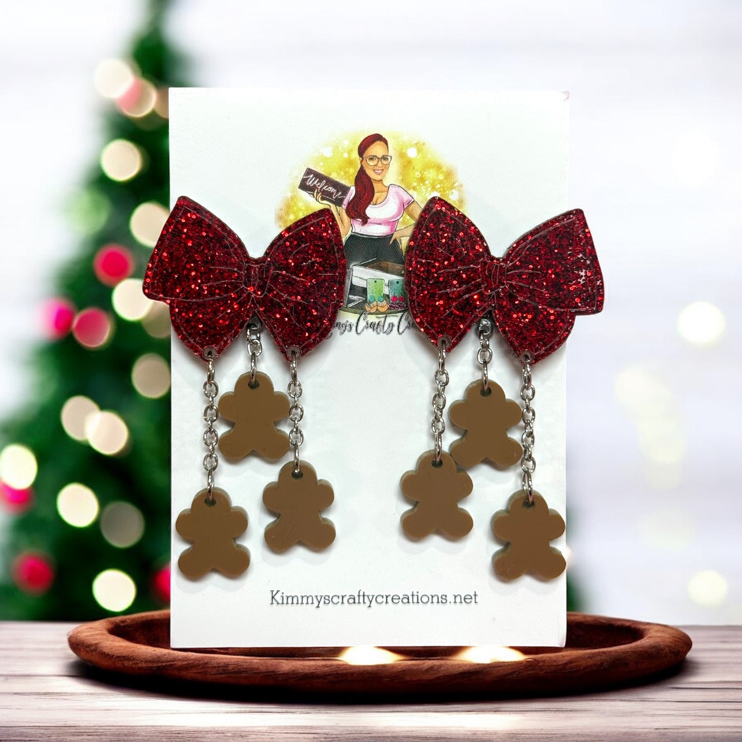 Christmas Charm Dangle Earrings