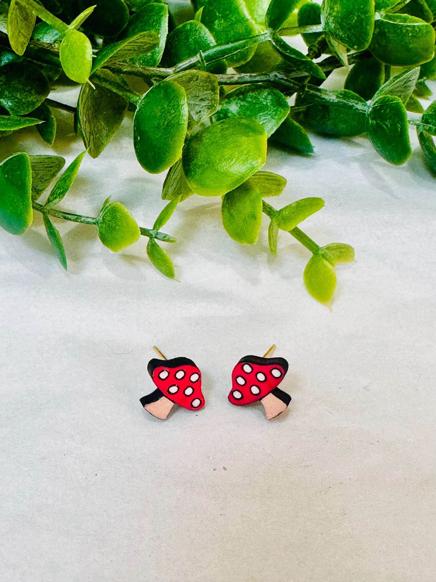 Mushroom Stud Earrings
