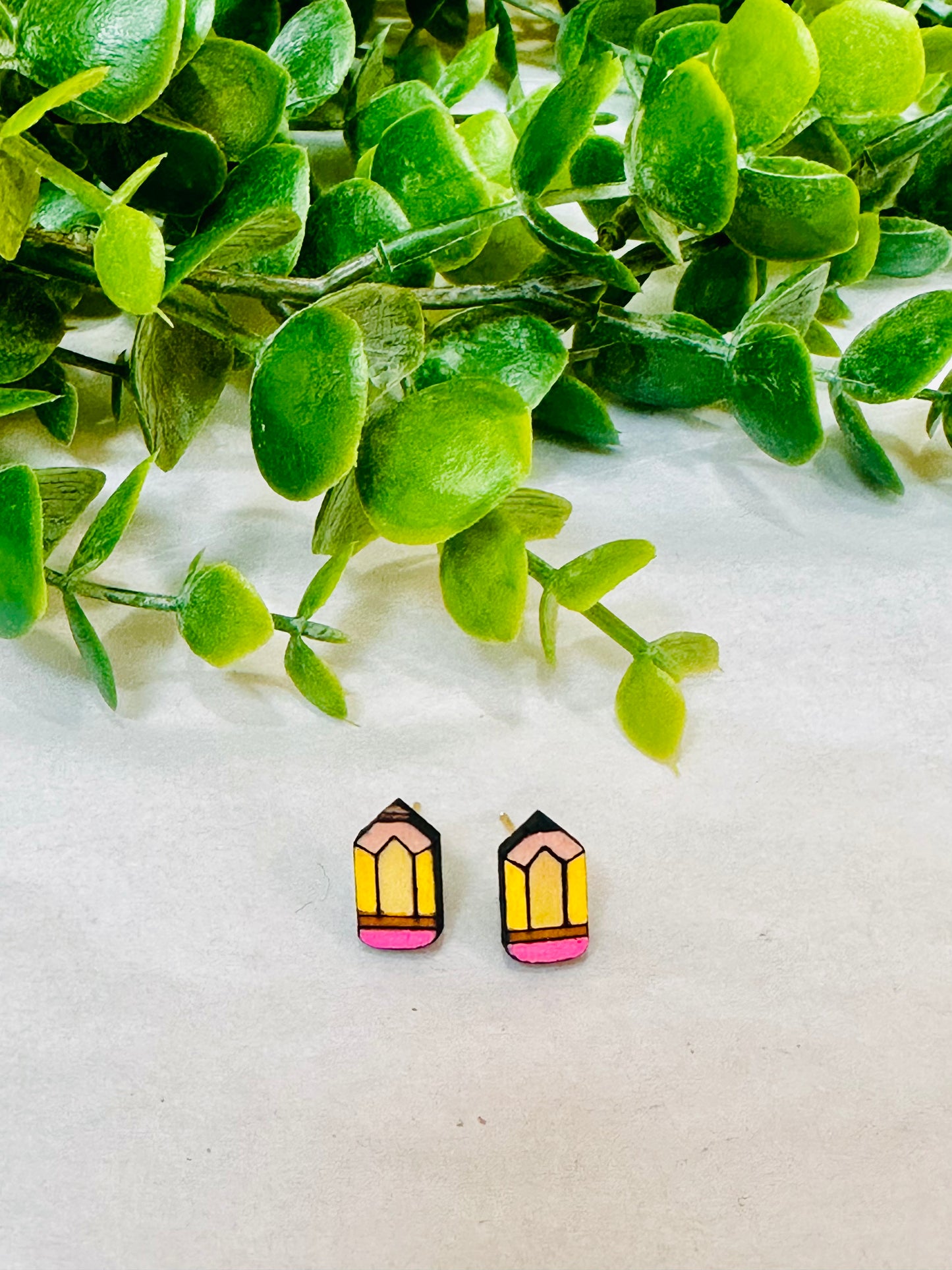 Pencil Stud Earrings