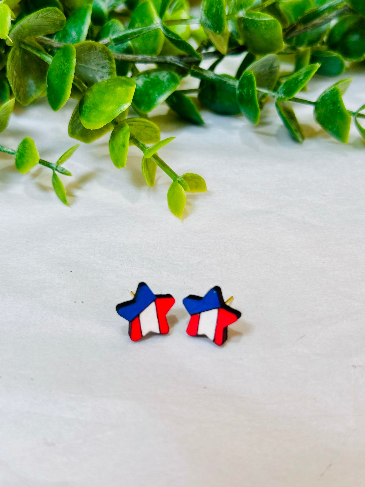 4th of July Star Studs