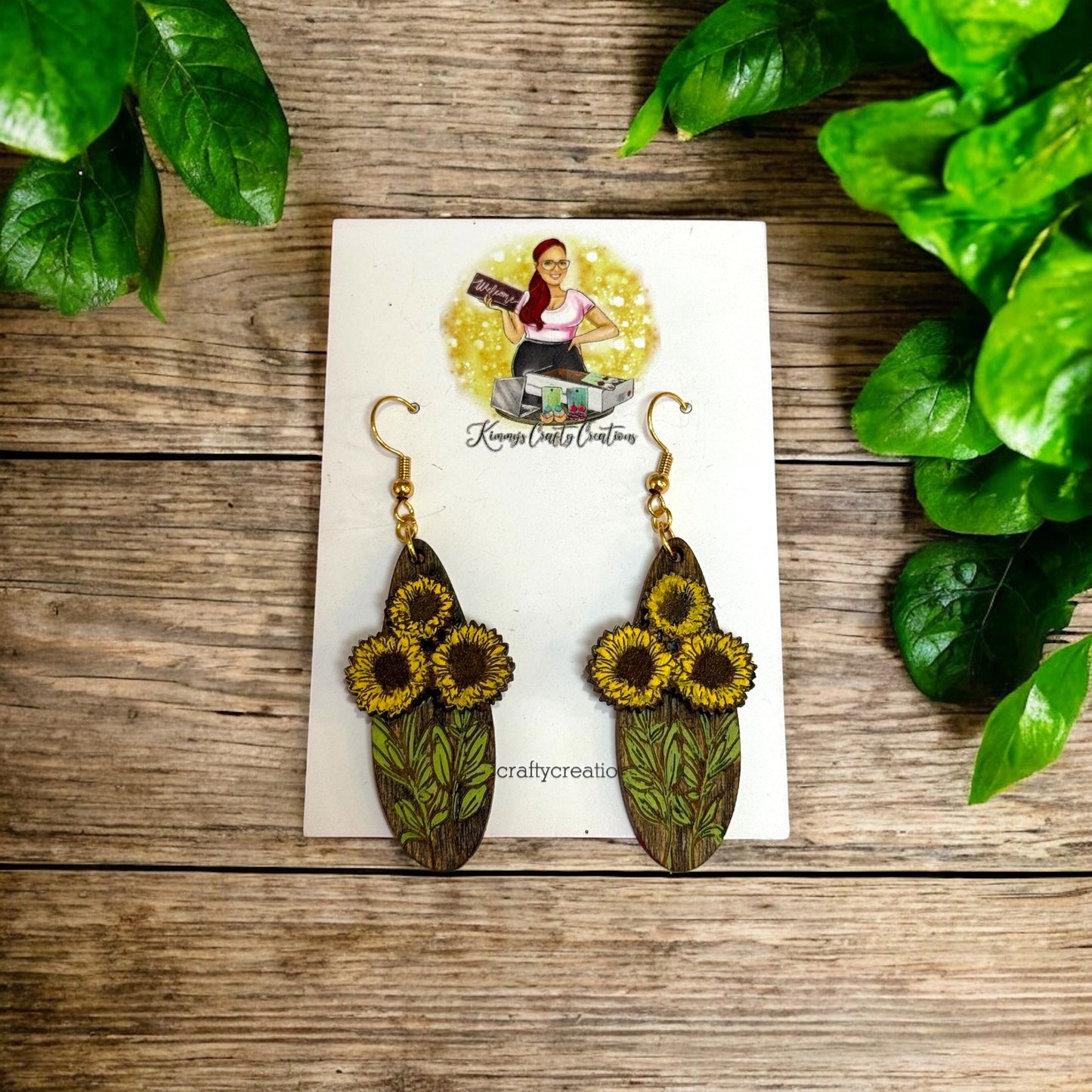 Layered Sunflower Dangles