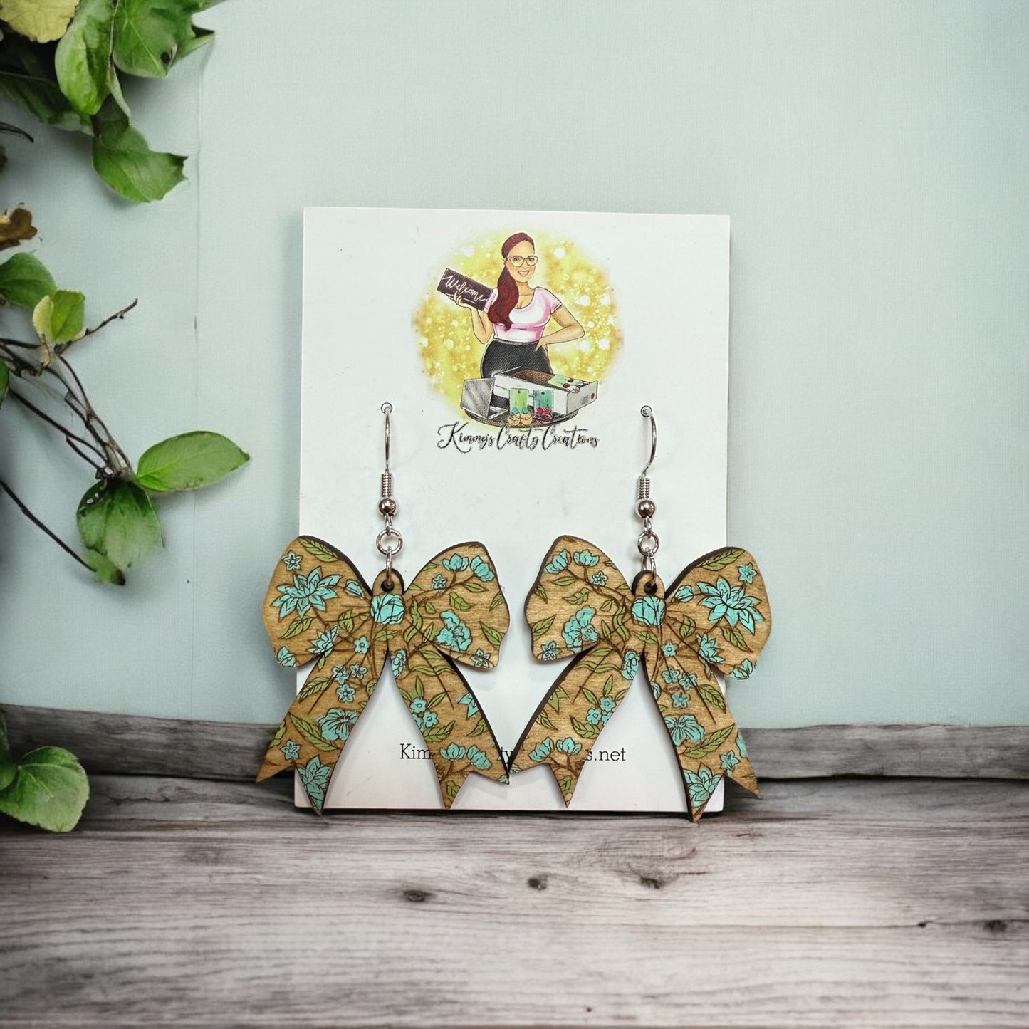 Floral Bow Earrings