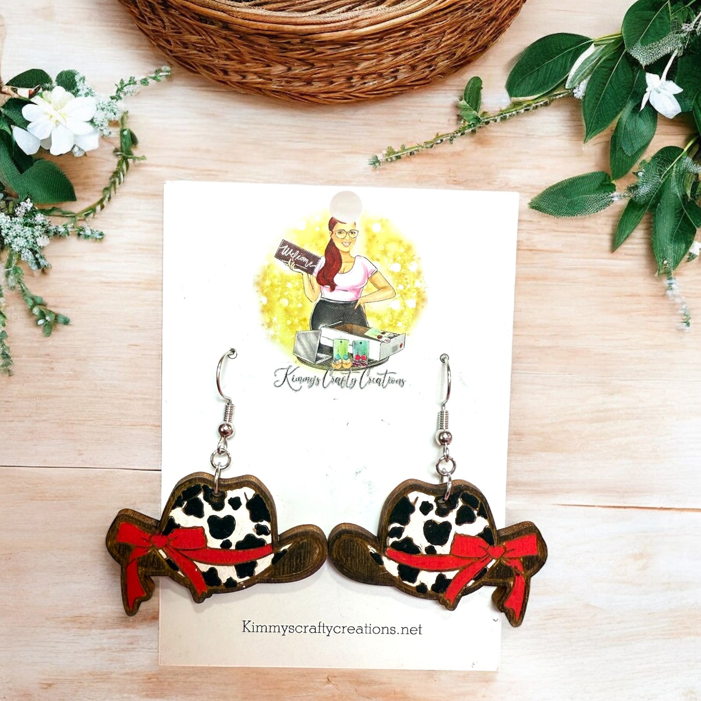 Cowgirl Hat Earrings