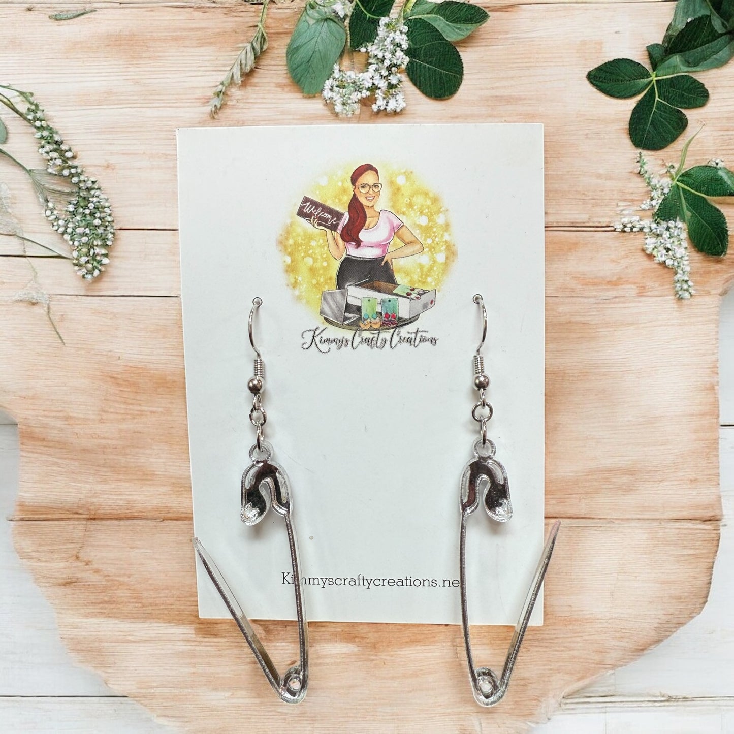 Safety Pin Earrings
