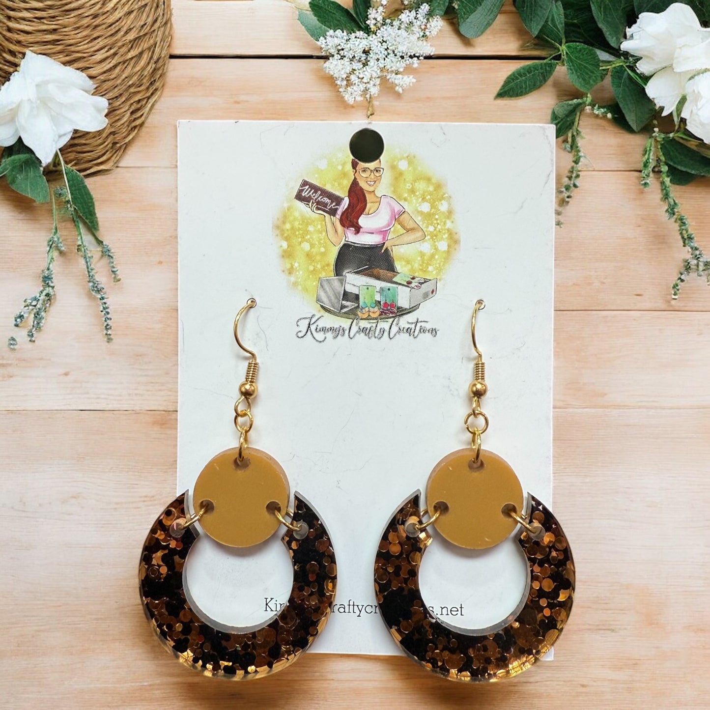 Confetti Split Circle Earrings