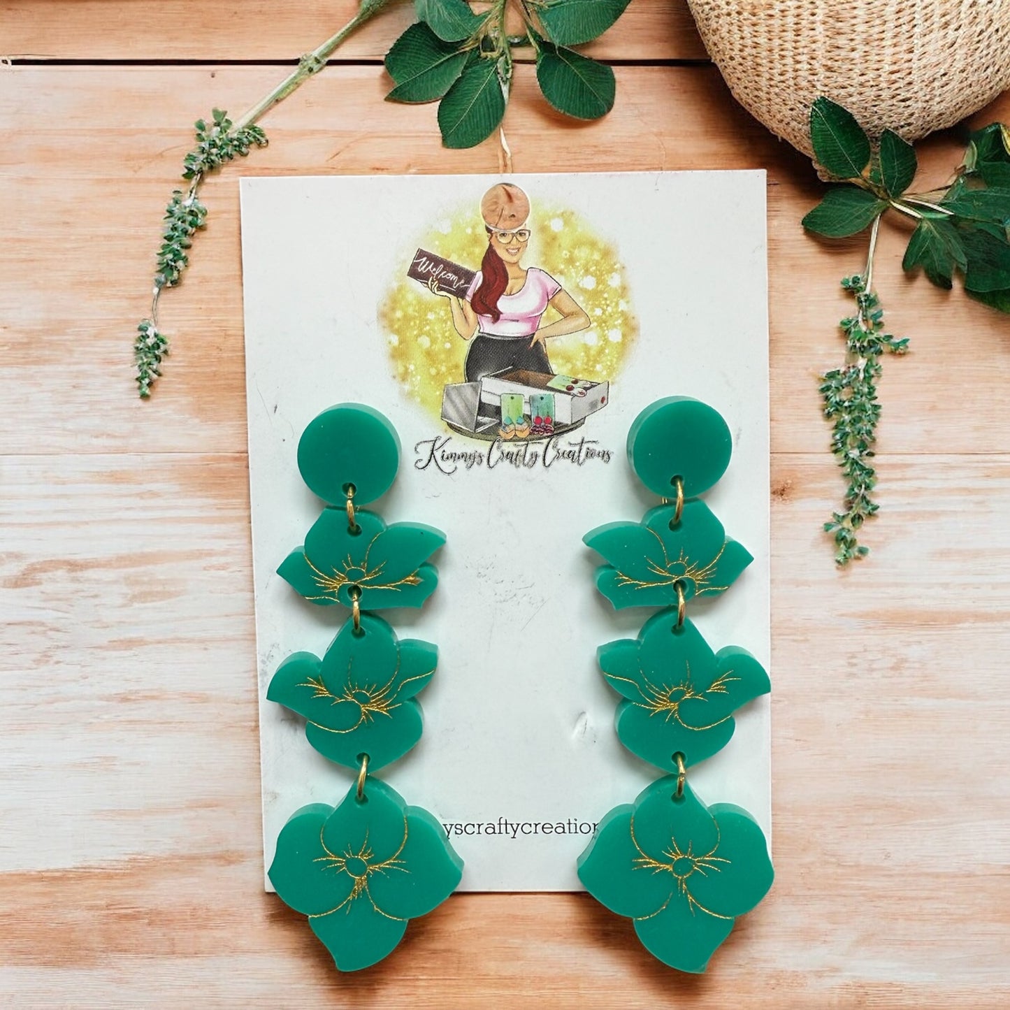 Hydrangea Floral Earrings