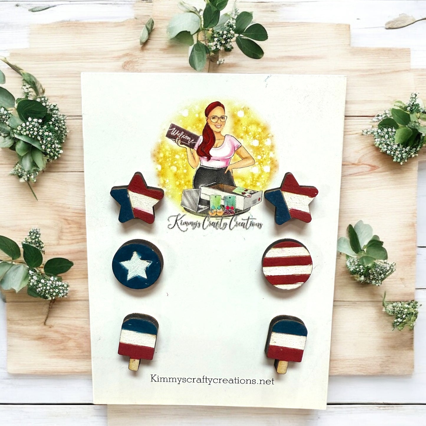 Patriotic Stud 3 Set