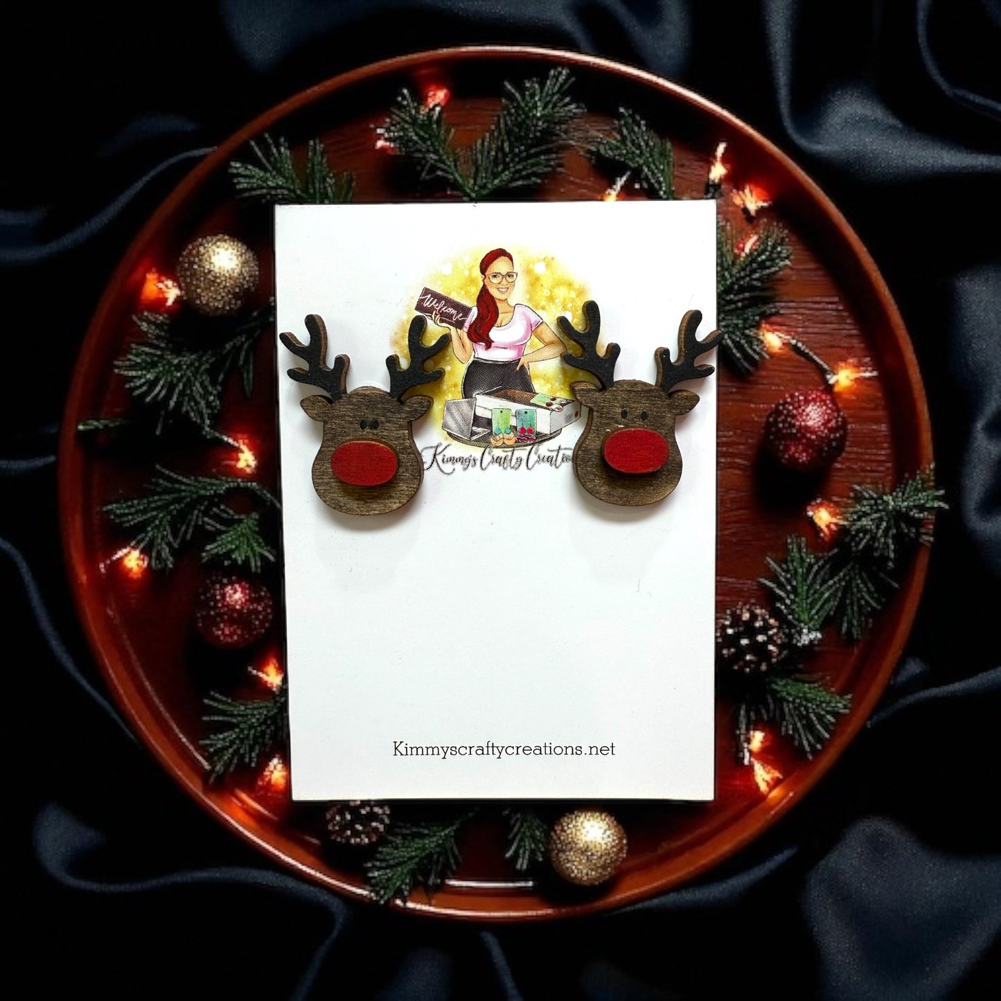 Festive Reindeer Earrings