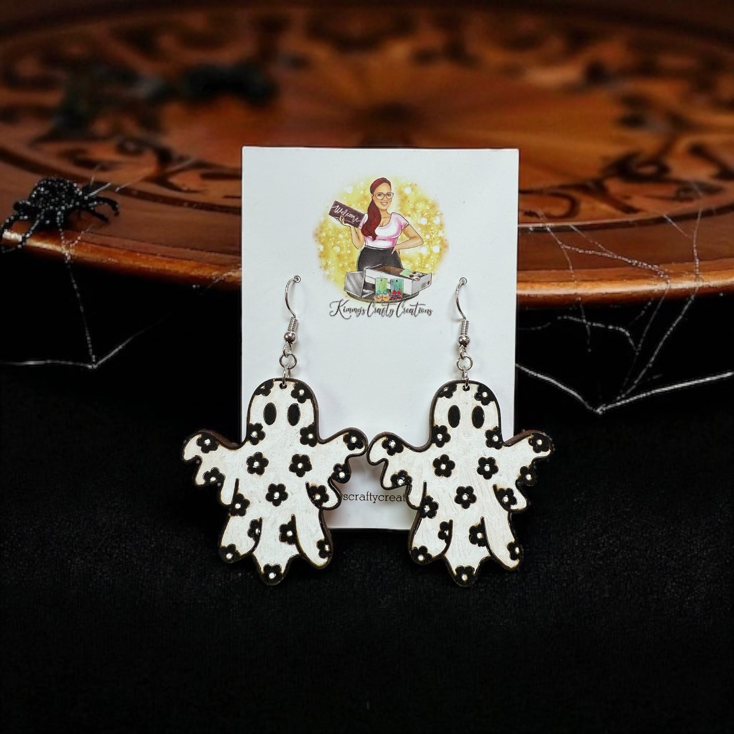 Floral Ghostie Earrings