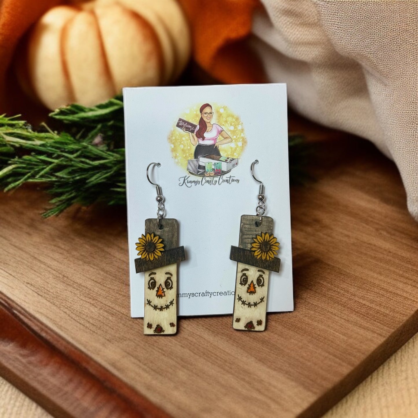 Whimsical Scarecrow Earrings