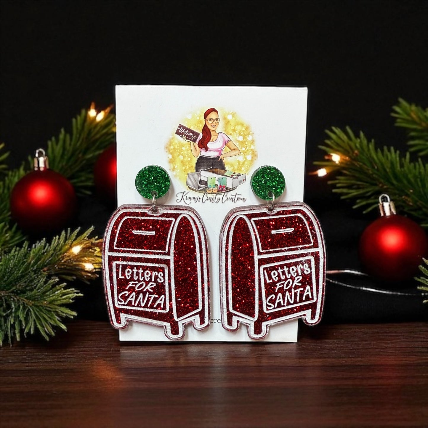 "Letters For Santa" Post Earrings