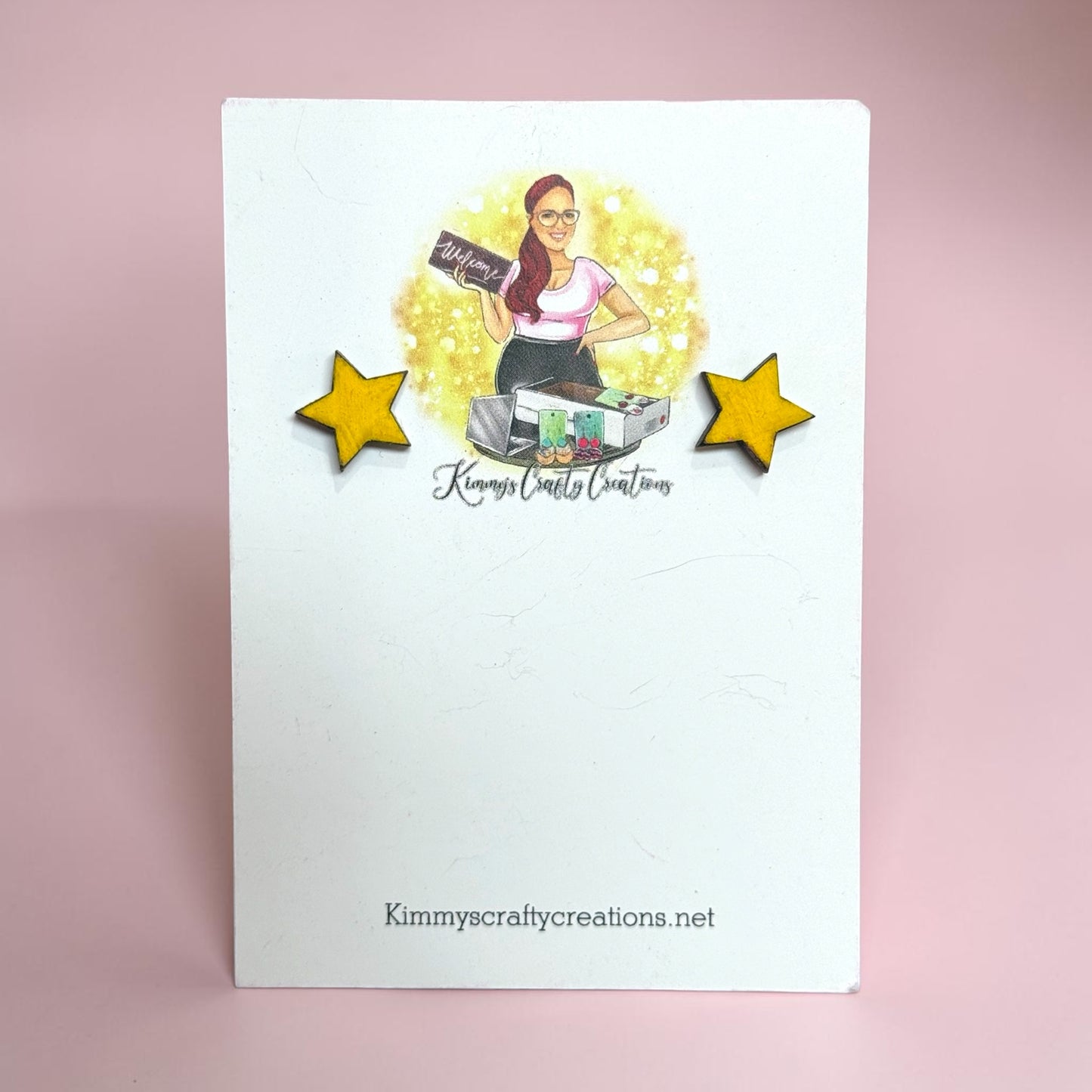 Little Girl Star Earrings – Bright & Handcrafted ⭐💛