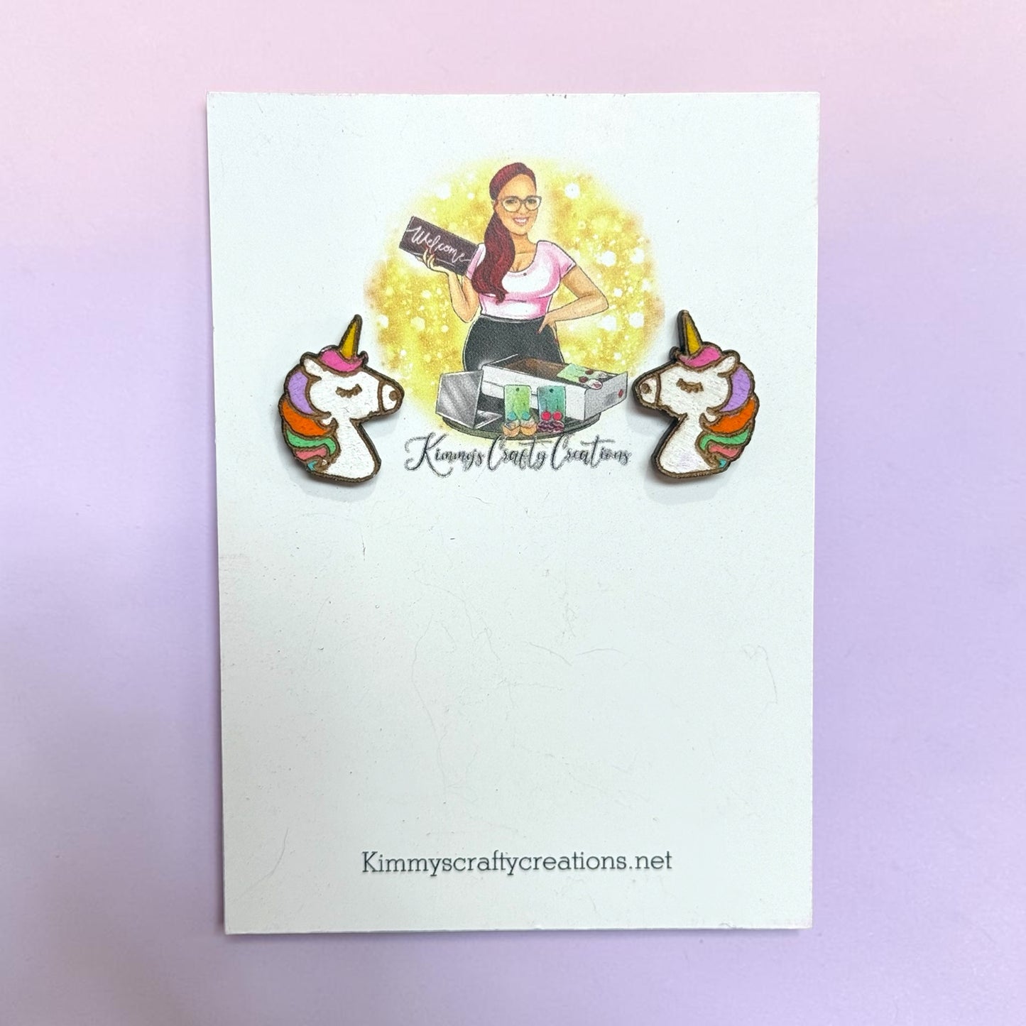 Little Girl Unicorn Stud Earrings