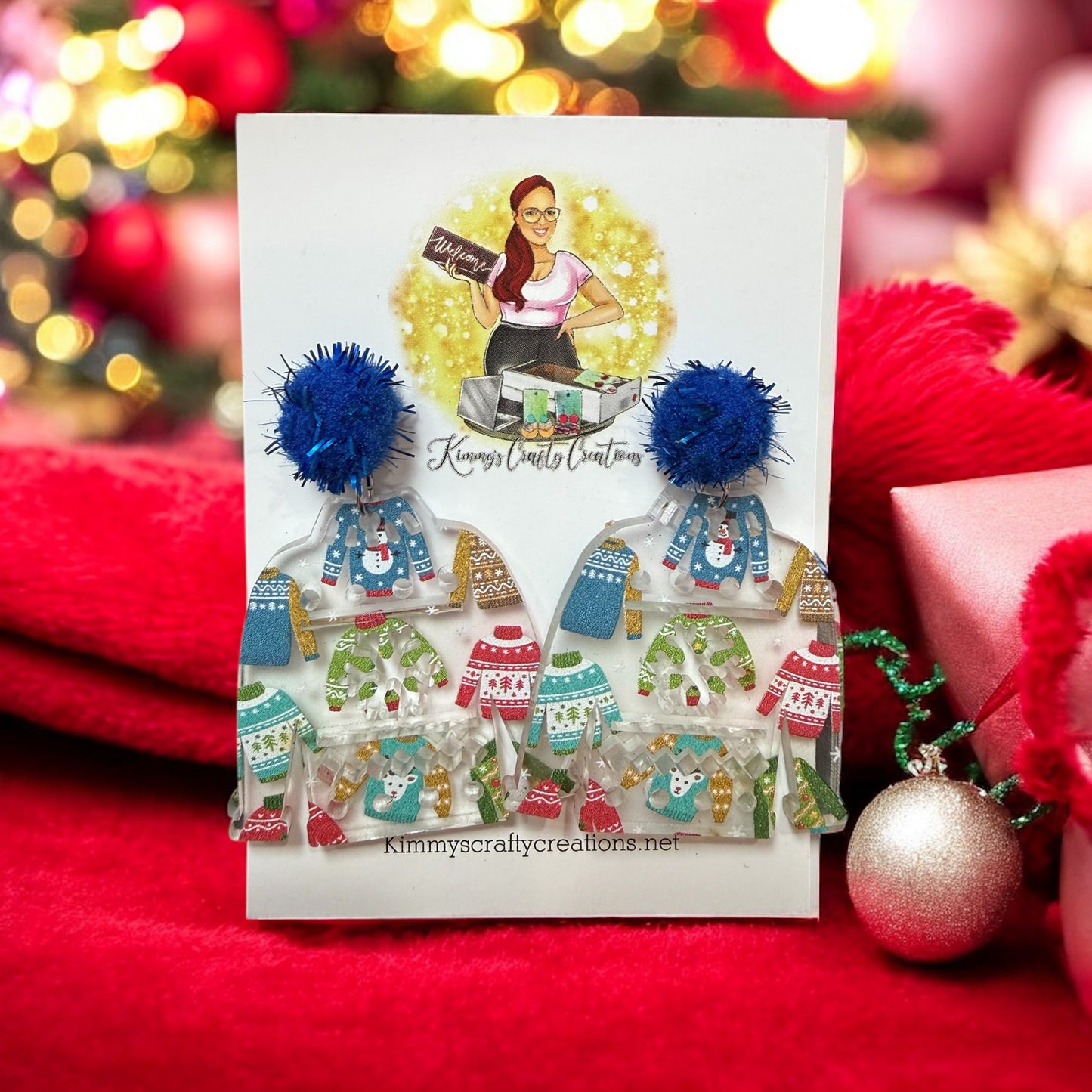 Christmas Ugly Sweater Earrings