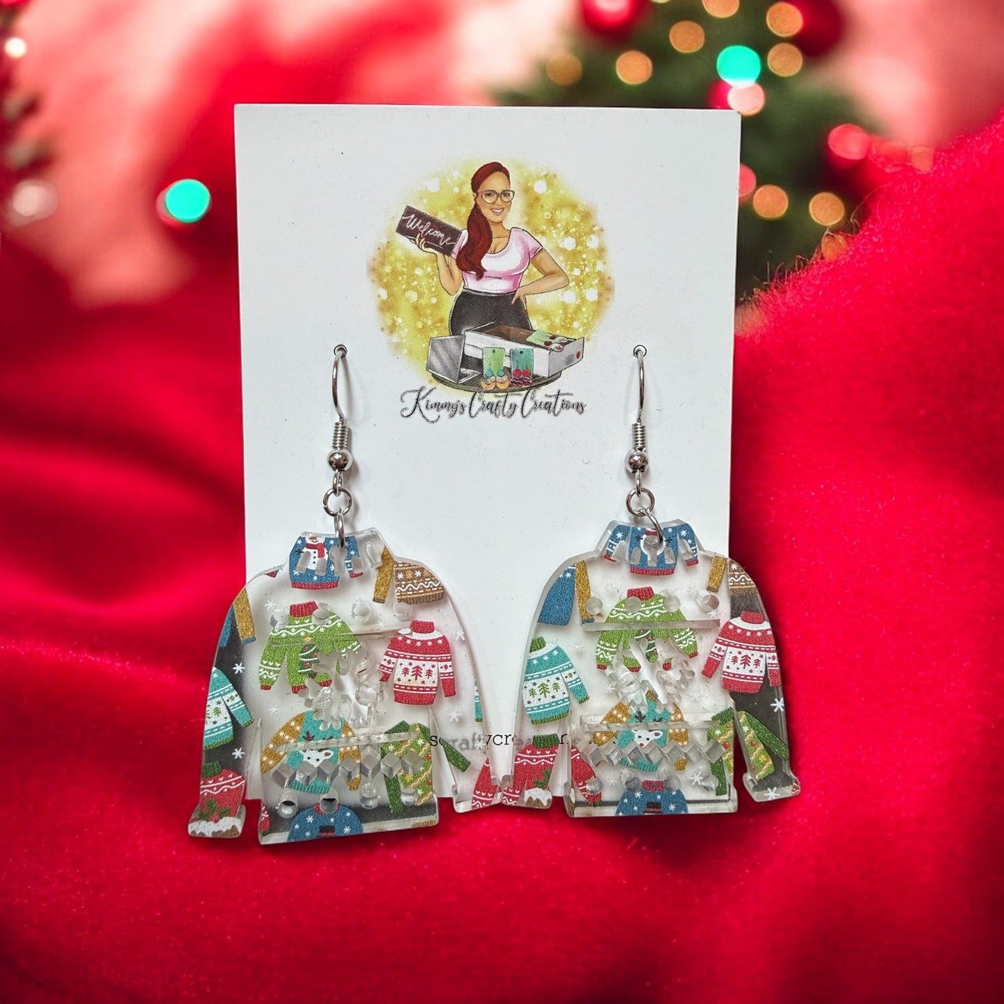 Christmas Ugly Sweater Earrings
