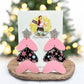 Snowflake Christmas Tree Earrings
