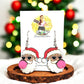 Peace Santa Earrings