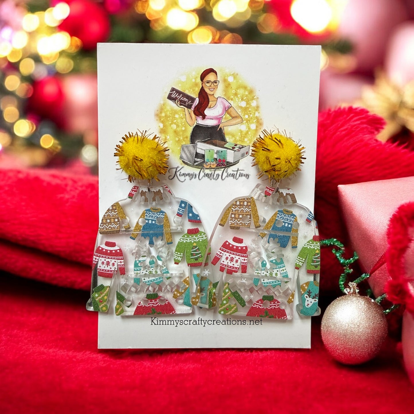 Christmas Ugly Sweater Earrings