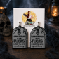 “In Loving Memory of the F*cks I Used to Give” Tombstone Earrings | Funny Halloween Earrings