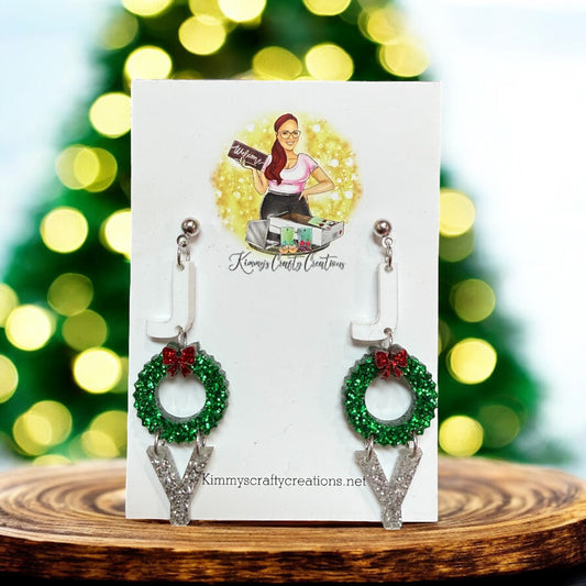 Joy Christmas Earrings
