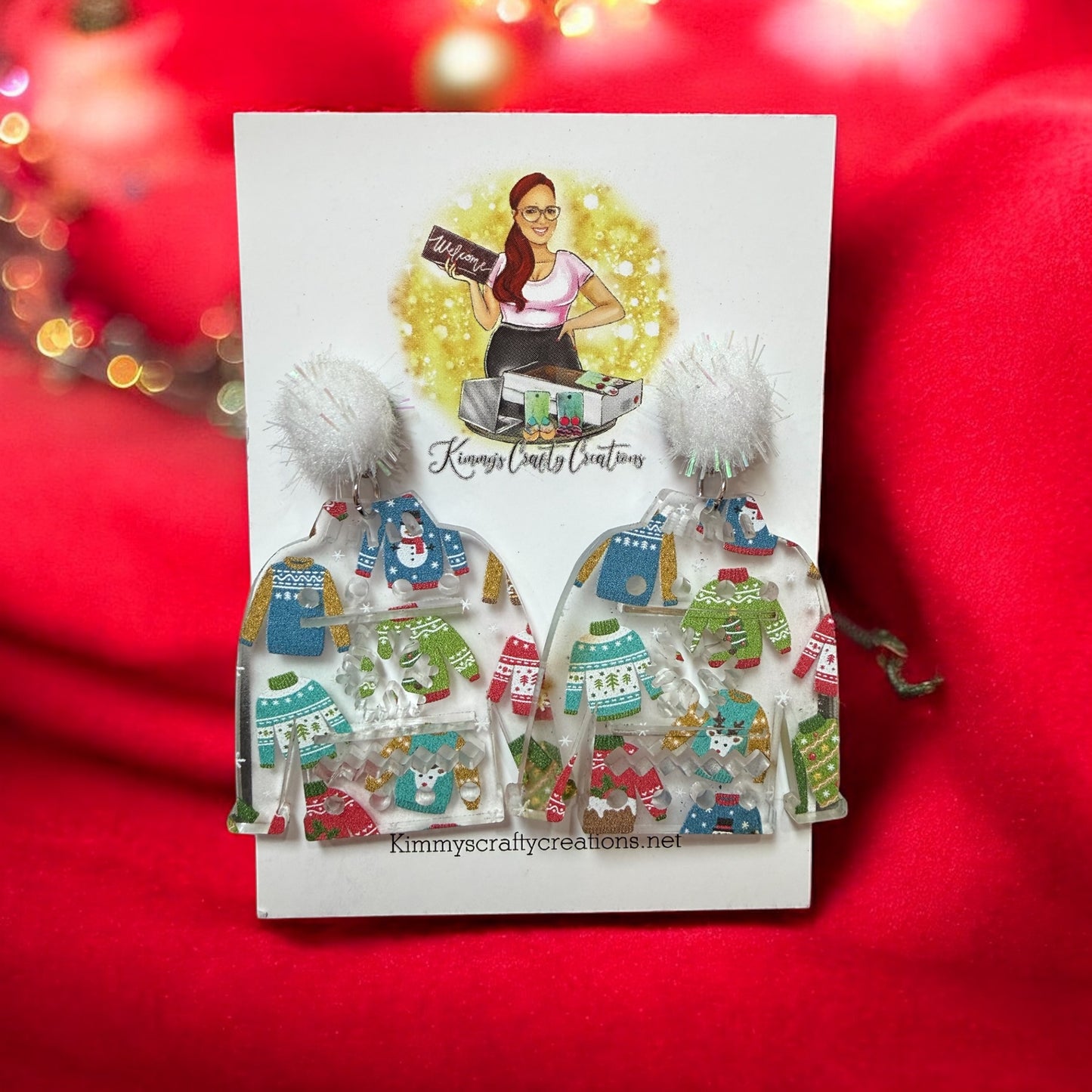 Christmas Ugly Sweater Earrings