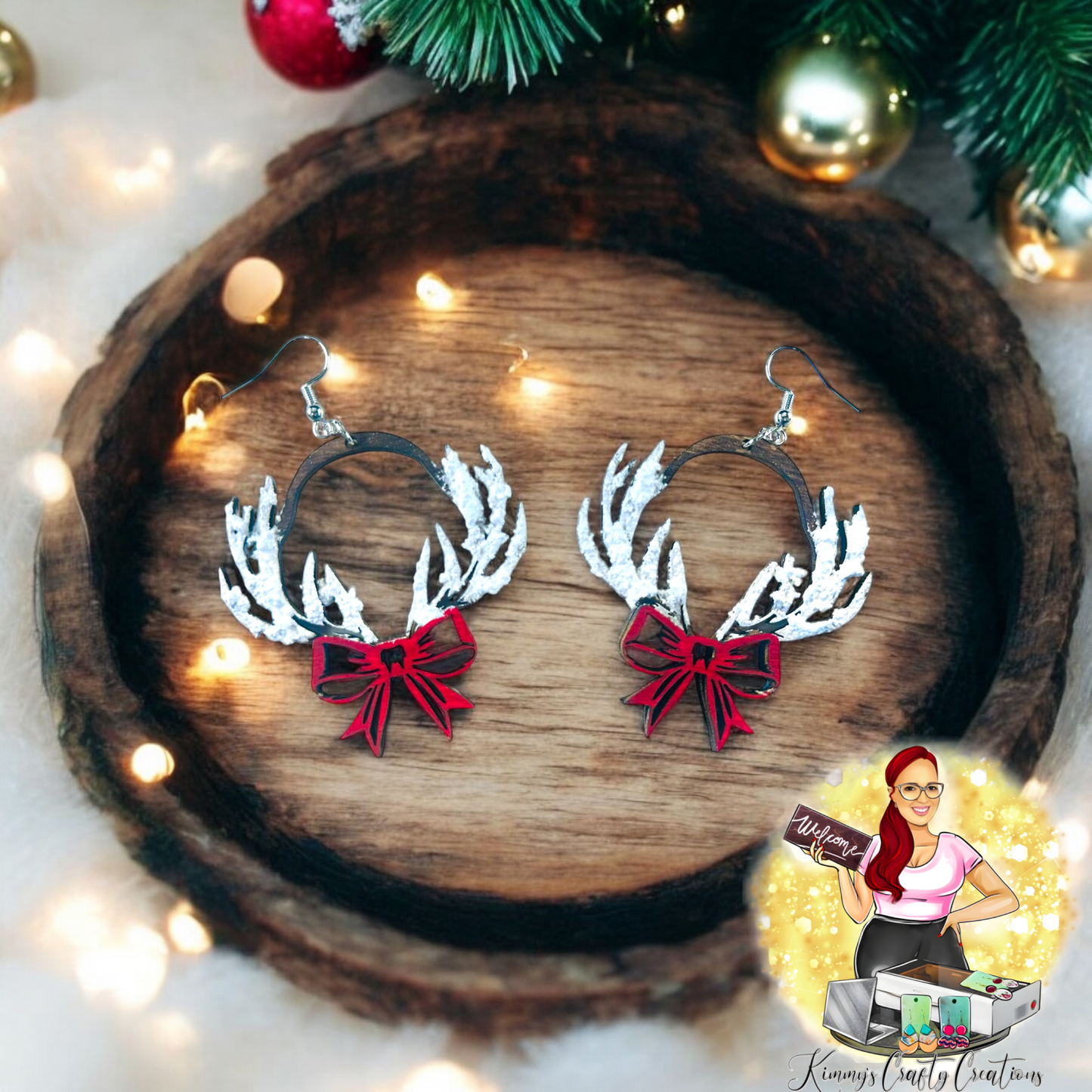 Christmas Antler Earrings