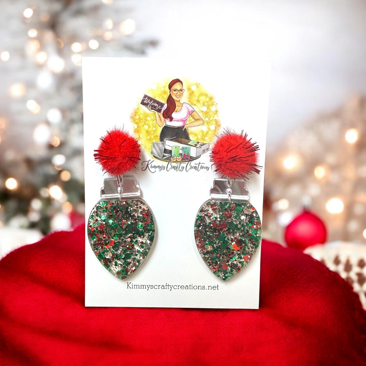 Christmas Bulb Earrings