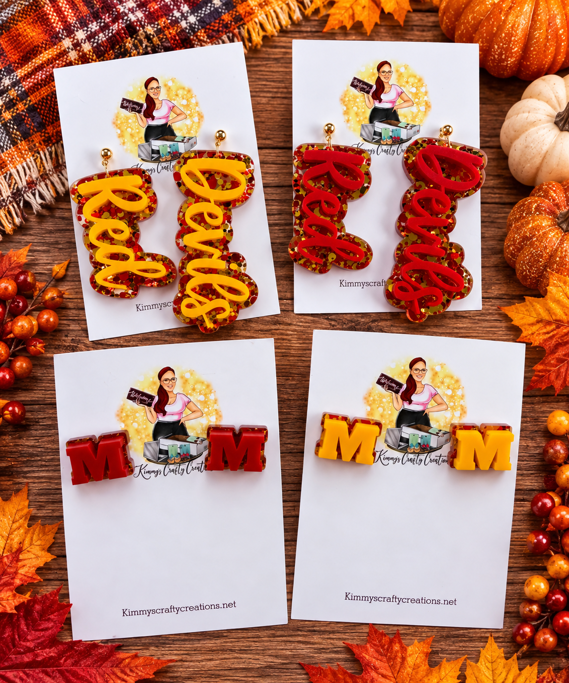 Red Devils Spirit Earrings | Choose Your Style