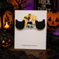 Black Cat Stud Earrings