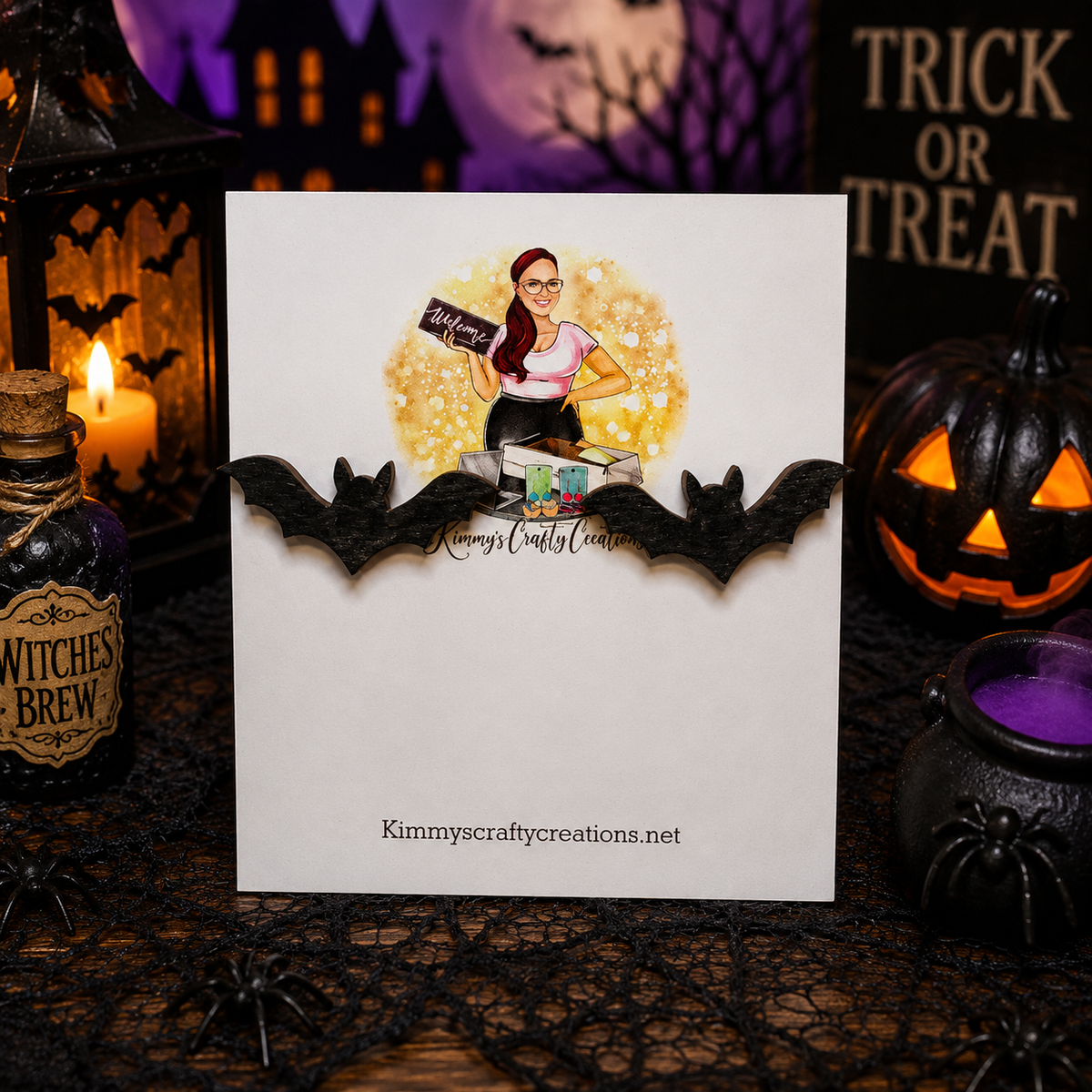 Spooky Halloween Bat Earrings