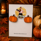 Pumpkin Stud Earrings