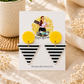 Sunshine Striped Triangle Statement Earrings