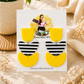 Sunshine Striped Arch Statement Earrings