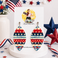 Americana Oval Drop Earrings