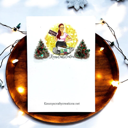 Holiday Glitter Post Trees