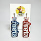 All-American Patriotic Statement Earrings