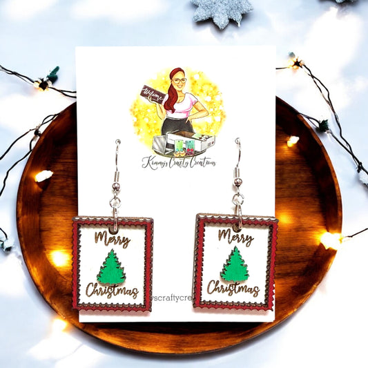 Christmas Stamp Earrings