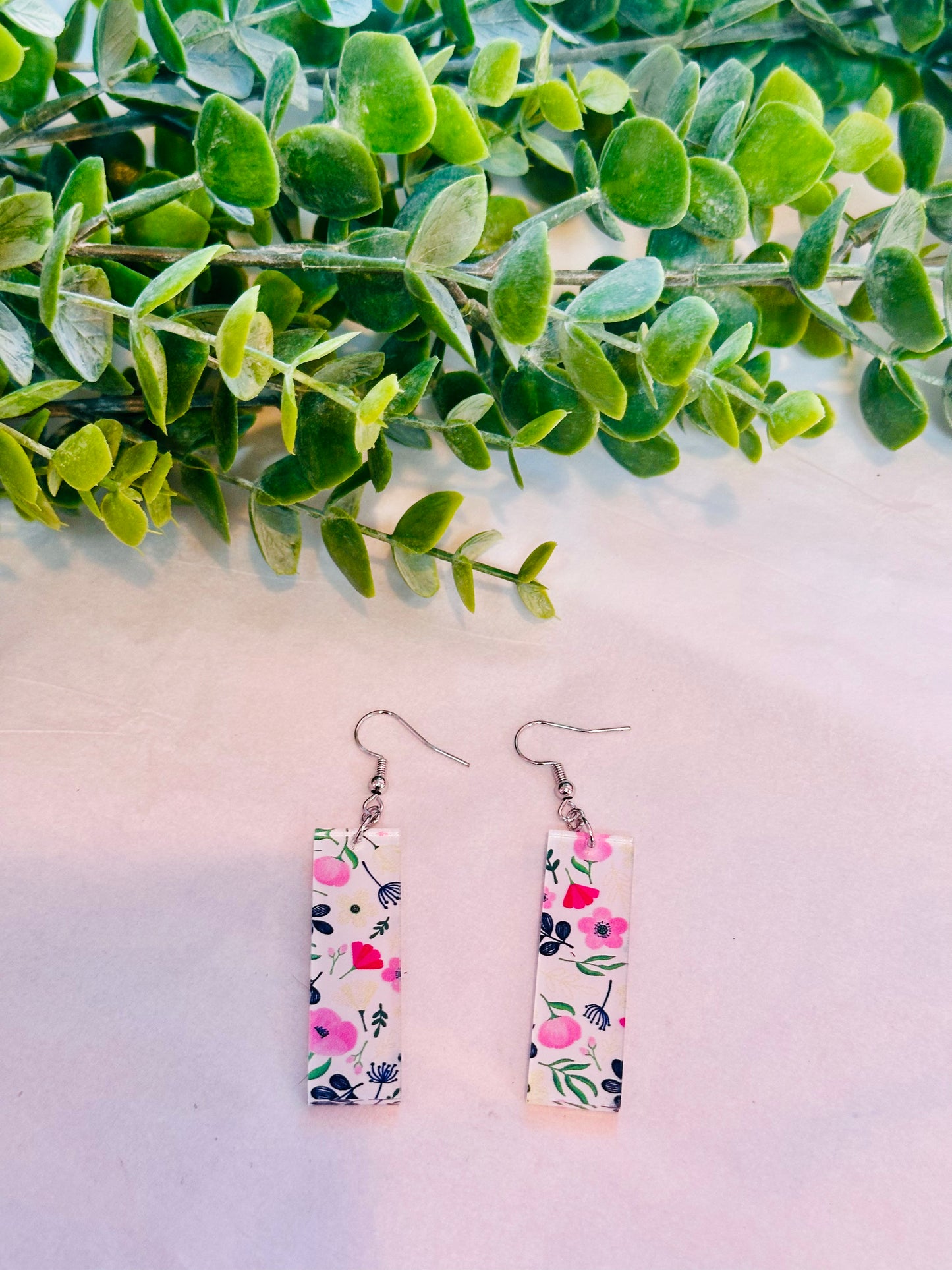 Floral Print Earrings