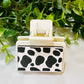 Small Cow Print Hair Clip