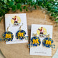 💙💛 Marion Wildcats Football Helmet Earrings