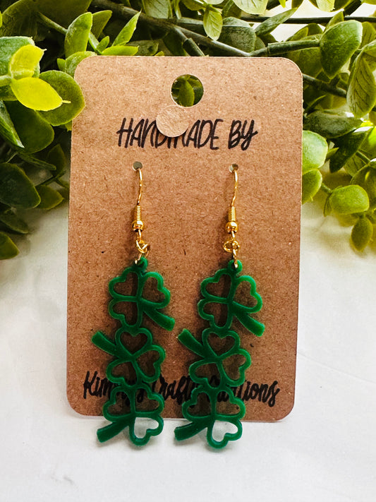 3 Layer St. Patty Day Earrings