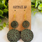 Woven Round Dangles