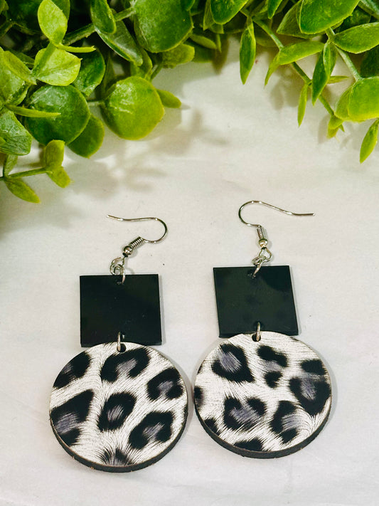 Leopard Print Earrings