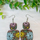 Spring Floral Dangle Earrings