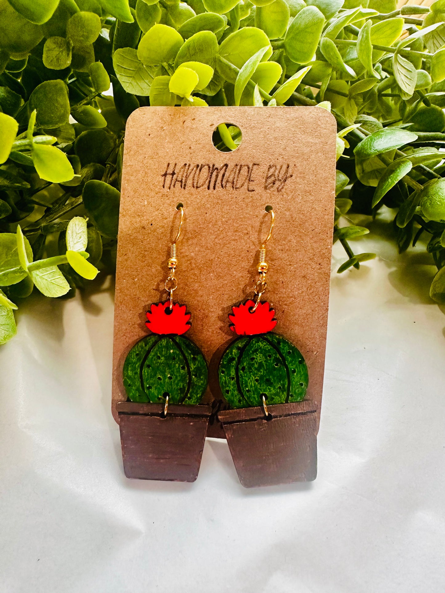 Cactus Dangle Earrings