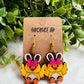 Hand painted Baby Chicks Dangles