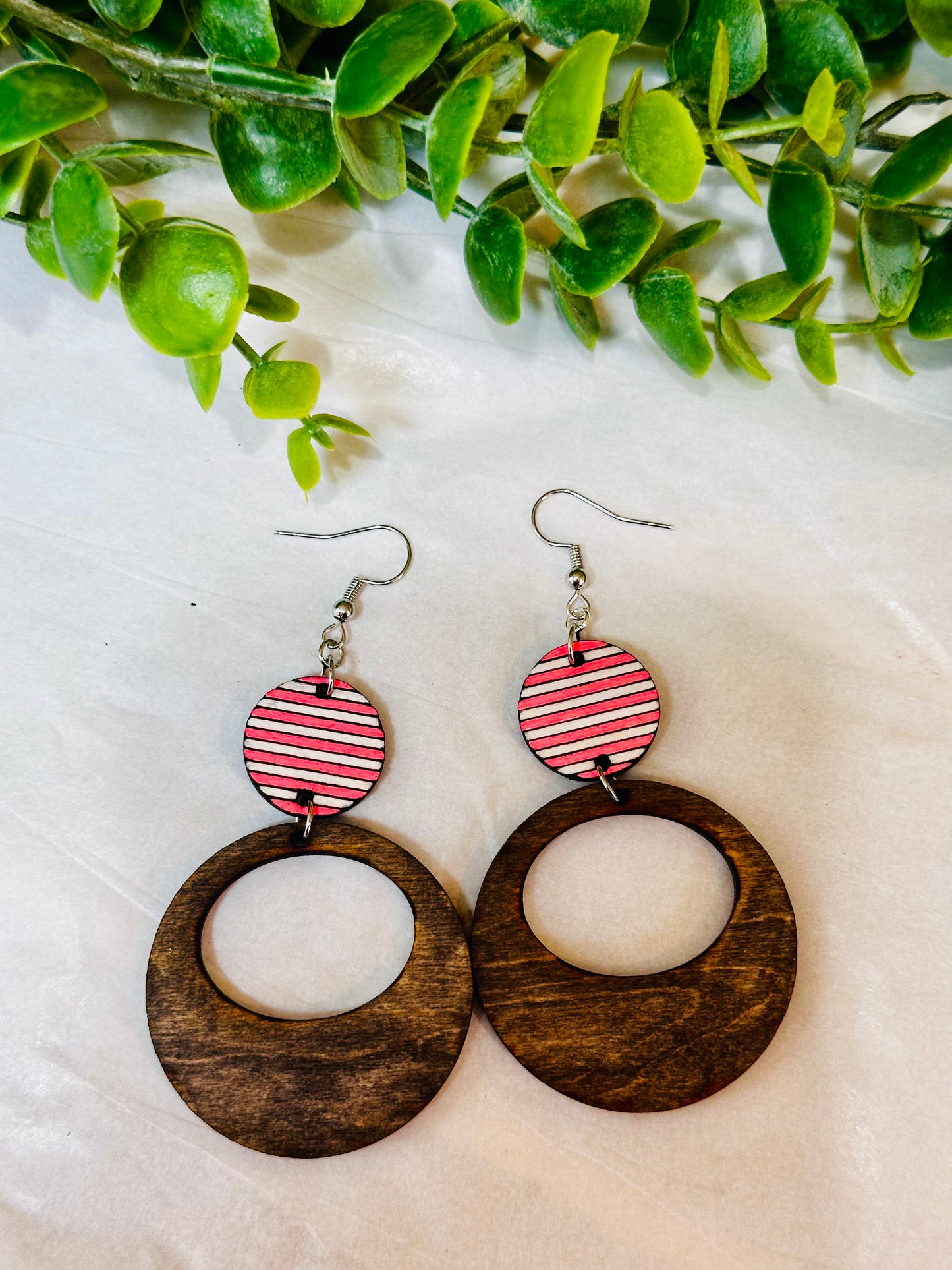 Wooden Retro Vintage Hoops