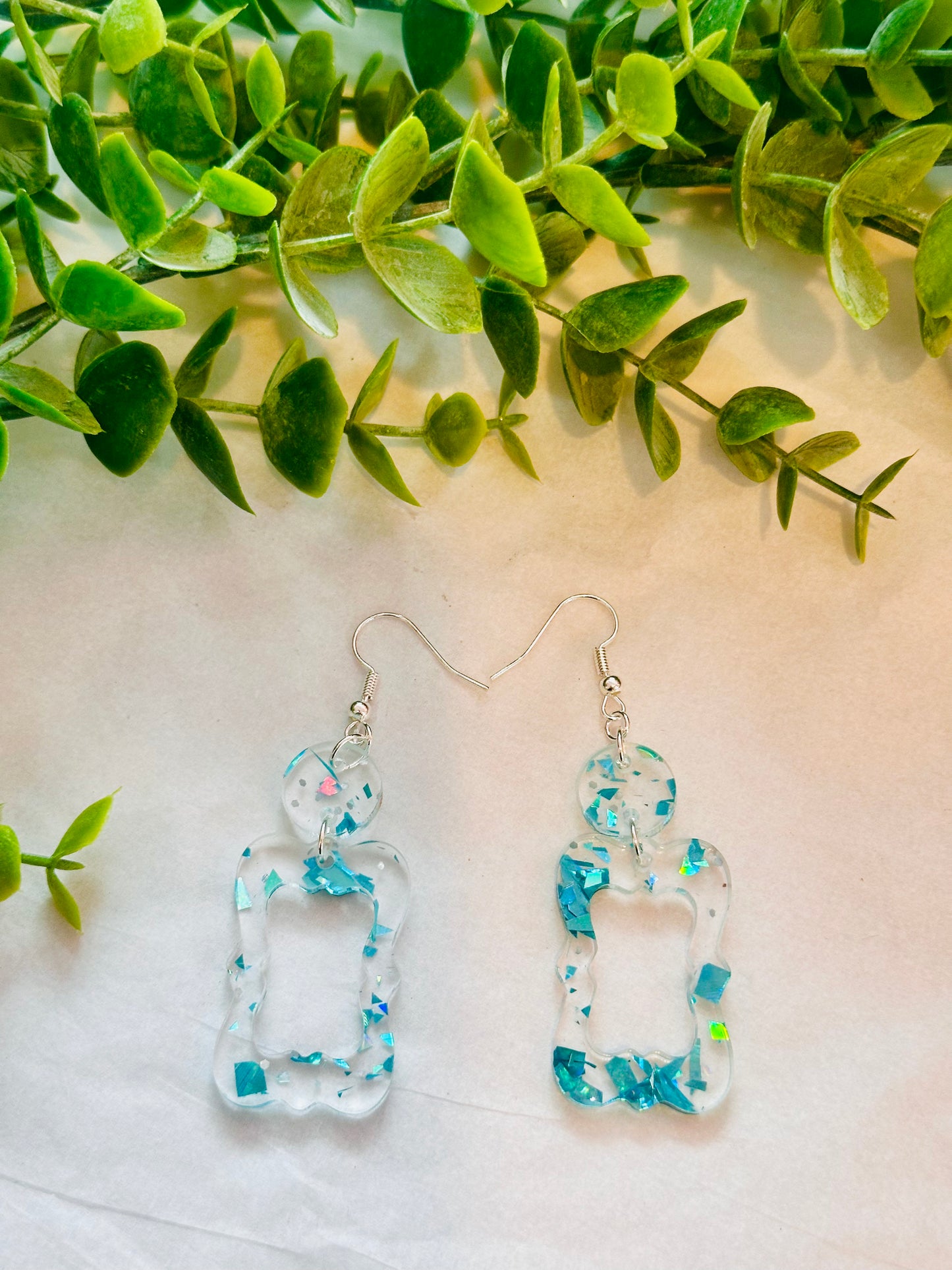 Geometric Shape Confetti Dangles